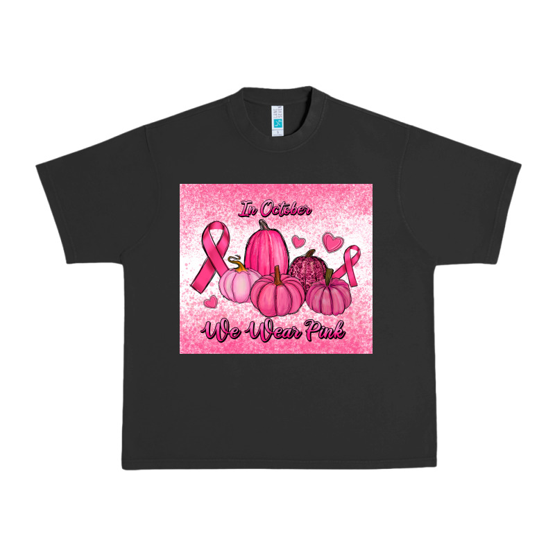 In October We Wear Pink Pumpkin Urban Heavy Tee by RanaPortraitStore | Teevron