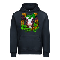 Navy lucky horseshoe 4 leaf clover baby calf Urban Hoodie - Jasminsmagicworld