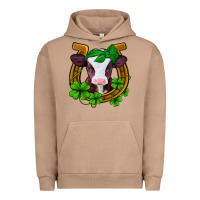 Pigment Burro lucky horseshoe 4 leaf clover baby calf Urban Hoodie - Jasminsmagicworld