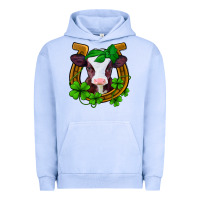Pigment Grape Ice lucky horseshoe 4 leaf clover baby calf Urban Hoodie - Jasminsmagicworld