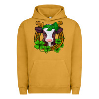 Pigment Peanut Butter lucky horseshoe 4 leaf clover baby calf Urban Hoodie - Jasminsmagicworld