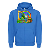 True Royal st patricks day  rainbow shamrocks Zipper Hoodie - AdoDesignShop