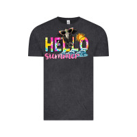 Vintage Black hello summer Vintage Tee - texasbilliewilder