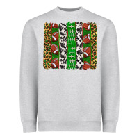 Heather Grey football brush strokes Heavyweight Sweatshirt - texasbilliewilder