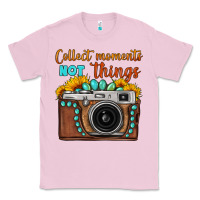Bubblegum Pink collect moments not things sunflower gemstone vintage camera Classic Tee - FaDigitalArtStudio