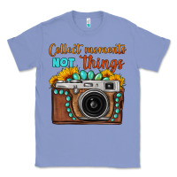 Collect Moments Not Things Sunflower Gemstone Vintage Camera Classic Tee | Teevron