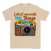 Mushroom collect moments not things sunflower gemstone vintage camera Classic Tee - FaDigitalArtStudio