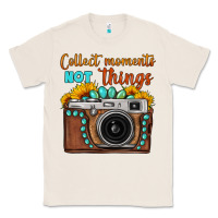 Natural collect moments not things sunflower gemstone vintage camera Classic Tee - FaDigitalArtStudio