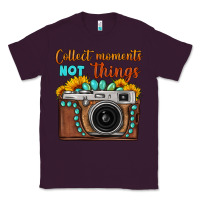 Plum collect moments not things sunflower gemstone vintage camera Classic Tee - FaDigitalArtStudio