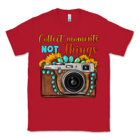 Red collect moments not things sunflower gemstone vintage camera Classic Tee - FaDigitalArtStudio