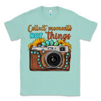Seafoam collect moments not things sunflower gemstone vintage camera Classic Tee - FaDigitalArtStudio