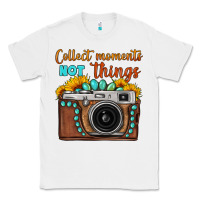 White collect moments not things sunflower gemstone vintage camera Classic Tee - FaDigitalArtStudio
