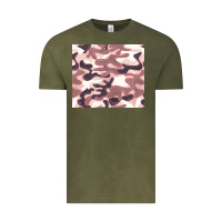 Vintage Olive milky camouflage Vintage Tee - BarkalooDesign