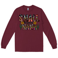 Burgundy small business nana Long Sleeve Tee - CowhideDigitalArt