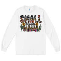 White small business nana Long Sleeve Tee - CowhideDigitalArt