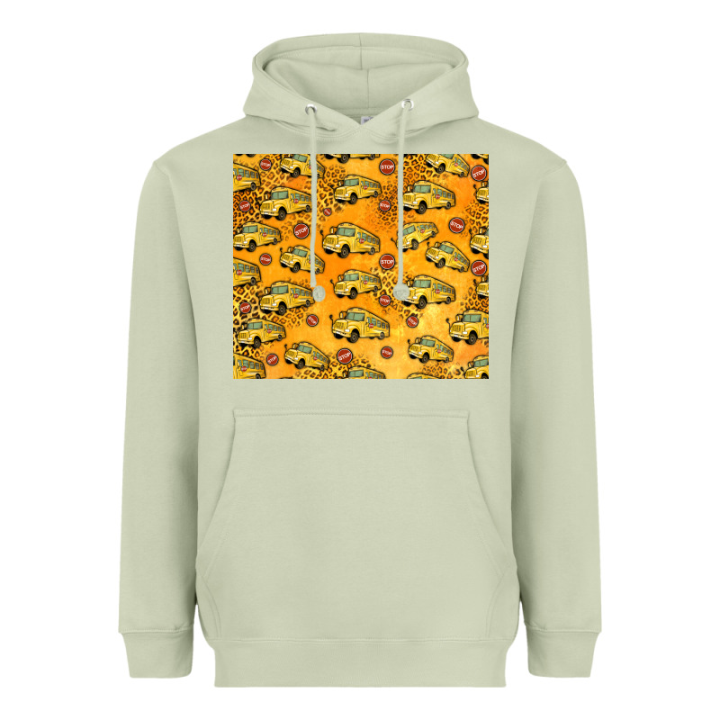 School Bus Pattern Tumbler 20oz Heavyweight Hoodie by Jasminsmagicworld | Teevron
