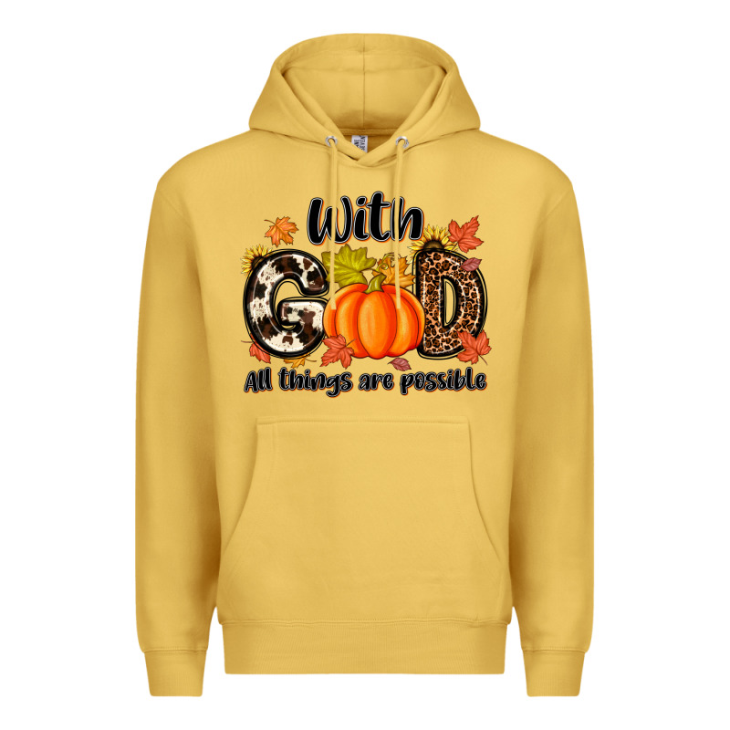 With God All Things Are Possible Premium Hoodie by MaliasSmallBusiness | Teevron