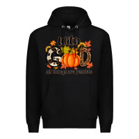 Black with god all things are possible Premium Hoodie - MaliasSmallBusiness