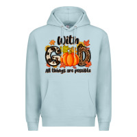 Blue Mist with god all things are possible Premium Hoodie - MaliasSmallBusiness