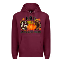 Burgundy with god all things are possible Premium Hoodie - MaliasSmallBusiness