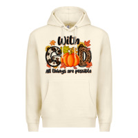 Sandshell with god all things are possible Premium Hoodie - MaliasSmallBusiness
