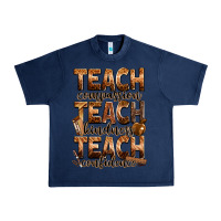 Navy teach compassion teach kindness teach confidence Urban Heavy Tee - Zillion Design Studio