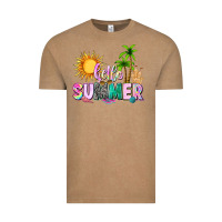 Vintage Coffee hello summer with sun Vintage Tee - texasbilliewilder