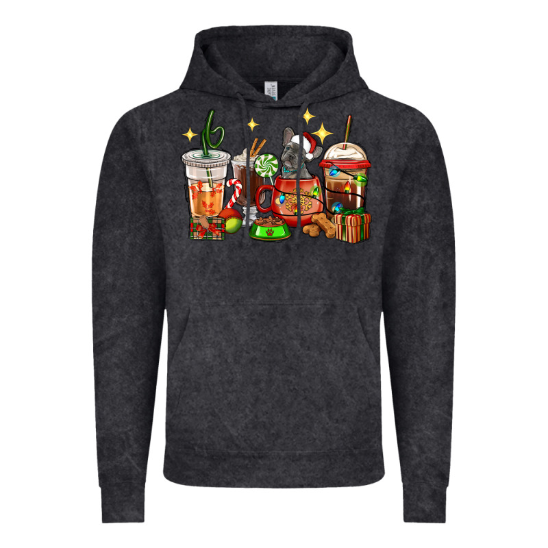 Christmas Coffee Cups With French Bulldog Vintage Hoodie by RanaPortraitStore | Teevron