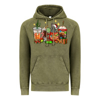 Vintage Olive Christmas coffee cups with French Bulldog Vintage Hoodie - RanaPortraitStore