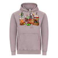 Vintage Zinc Christmas coffee cups with French Bulldog Vintage Hoodie - RanaPortraitStore