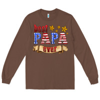 Chestnut best papa ever Long Sleeve Tee - HRA Design Shop