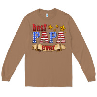 Toasted Coconut best papa ever Long Sleeve Tee - HRA Design Shop