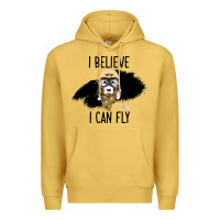 Antique Gold I Beleive I Can Fly, Dog, Premium Hoodie - Bettercallsaul