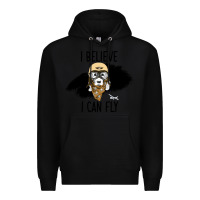 Black I Beleive I Can Fly, Dog, Premium Hoodie - Bettercallsaul