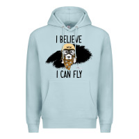 Blue Mist I Beleive I Can Fly, Dog, Premium Hoodie - Bettercallsaul