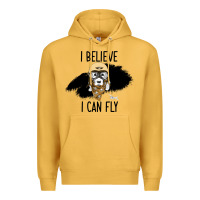 Mustard I Beleive I Can Fly, Dog, Premium Hoodie - Bettercallsaul