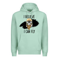 Seafoam I Beleive I Can Fly, Dog, Premium Hoodie - Bettercallsaul