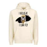 Tofu I Beleive I Can Fly, Dog, Premium Hoodie - Bettercallsaul