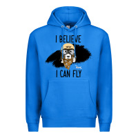 True Royal I Beleive I Can Fly, Dog, Premium Hoodie - Bettercallsaul