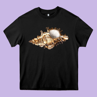 Murex Snail Heavy Core Tee Designed By Lillyallendesigns