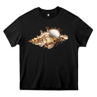 Black murex snail Heavy Core Tee - LillyAllenDesigns