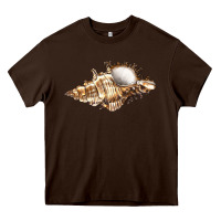 Chocolate Brown murex snail Heavy Core Tee - LillyAllenDesigns