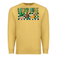 Antique Gold lucky dude Premium Sweatshirt - MaliasSmallBusiness