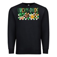 Black lucky dude Premium Sweatshirt - MaliasSmallBusiness