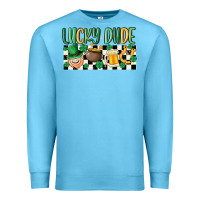 Ocean Blue lucky dude Premium Sweatshirt - MaliasSmallBusiness