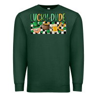 Sports Green lucky dude Premium Sweatshirt - MaliasSmallBusiness