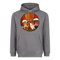 Storm Christmas Cow, Heavyweight Hoodie - Jasminsmagicworld