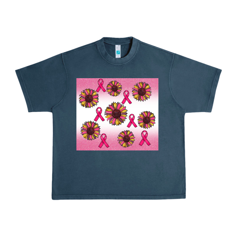 Breast Cancer Awareness Sunflower Urban Heavy Tee by RanaPortraitStore | Teevron