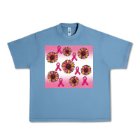 Pebble Blue breast cancer awareness sunflower Urban Heavy Tee - RanaPortraitStore