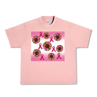 Salmon breast cancer awareness sunflower Urban Heavy Tee - RanaPortraitStore